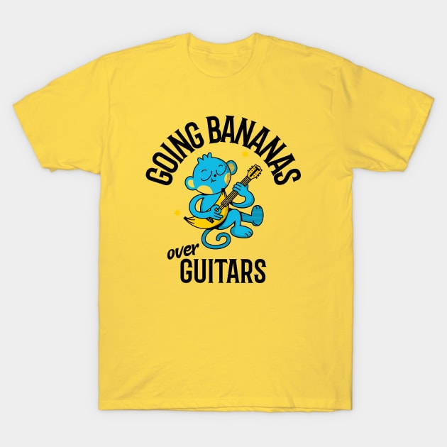Going Bananas over Guitars T-Shirt by DeliriousSteve